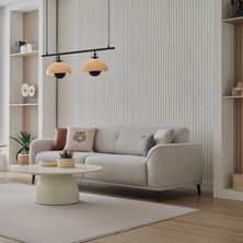 Enza Home Cante 3'lü Yataklı Koltuk - Krem
