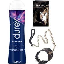 Durex 50 ml Extreme Analjel 50 ml + Siyah Deri Tasma + Ply Jel