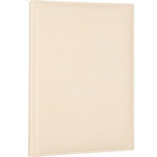 2K Düz Çizgisiz Defter Diplomat Vegan Deri Kapak 160 Yaprak 14x20 cm.
