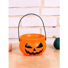 Parti Adresi Cadılar Bayramı Balkabağı Şeker Kovası Halloween Parti Dekorasyonu 18 cm