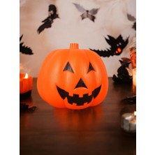 Parti Adresi Cadılar Bayramı Işıklı Sesli Balkabağı Halloween Parti Dekorasyonu 35 cm