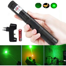 Fithome OR-303 100MW Desen Başlıklı Şarjlı Yeşil Lazer Pointer