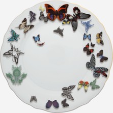 Vista Alegre Butterfly Parade Beyaz Porselen Yemek Tabağı 26 cm