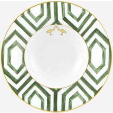 Vista Alegre Amozonia Yeşil Porselen Çukur Tabak 26 cm