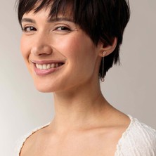 Energetix Gül Kuvars Taşlı Manyetik Küpeler