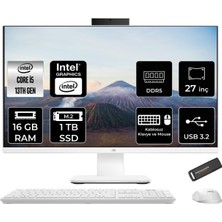 Asus V470 Intel Core I5 13420H 16GB 2tb SSD 27" Fhd 100Hz Freedos All In One Bilgisayar & Per4 USB Bellek V470I58512W0DP309