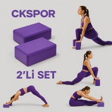 2' Li Yoga Blok Seti  pilates Yoga Denge Köpüğü 1 Çift  