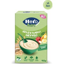 Hero Baby Sütlü 8 Tahıllı Meyveli 400 gr x 6 Adet