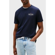 Tommy Hilfiger % 100 Pamuk Regular Fit Bisiklet Yaka Logolu T Shirt Erkek T Shirt MW0MW39355 Dw5