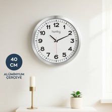 Homing Orbit Krom Renk Çerçeveli 40 cm Saat