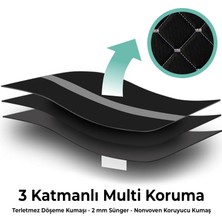 Blackdot Serisi Dokuma Kumaş Oto Koltuk Arkası Koruyucu Cepli Organizer 2 Adet