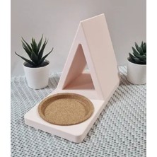 Cenikli Üçgen Kitap Tutucu & Bardak Altlığı