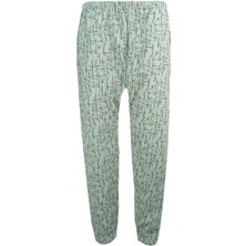 Erkek Düz Paça Ağlı Battal Pijama Altı-Renkli-Pamuk