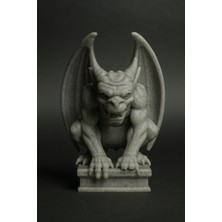 3D Gargoyle Figür - Mermer Görünümlü Gerçekçi Büst
