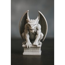 3D Gargoyle Figür - Mermer Görünümlü Gerçekçi Büst
