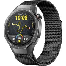 Huawei Watch Gt5 Pro 46MM Uyumlu Manyetik Milanese Loop Metal Kordon