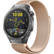 Huawei Watch Gt5 Pro 46MM Uyumlu Manyetik Milanese Loop Metal Kordon