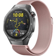 Huawei Watch Gt5 Pro 46MM Uyumlu Manyetik Milanese Loop Metal Kordon