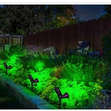 Inoled 2 Adet Çim Solar Bahçe Armatürü - Yeşil 10W