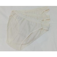 Tutku 3 Lü Ekru Jakarlı Bikini Külot Slip