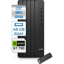 Hp 290 Pro G9 Intel I5-13400 48GB 1tb SSD 4GB/GT730 Windows 11 Pro Masaüstü Bilgisayar GTB6JD6ESP18+ZETTAUSBBELLEK