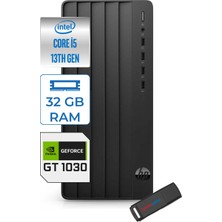 Hp 290 Pro G9 Intel I5-13400 32GB 2tb SSD 4GBGT1030 Windows 11 Pro Masaüstü Bilgisayar GT1B6JD6ESP14+ZETTAUSBBELLEK
