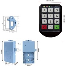 Powermaster PM-26724 Tuş Şifreli Siyah Çekmece Dolap Kilidi (2'li Paket)