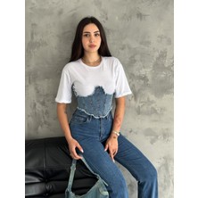 Kot Korseli Bayan T-Shirt