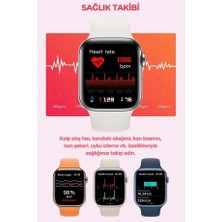 Uygun Alsana Hk9 Mini 41MM Rose Renk 3 Kordonlu  Akıllı Saat