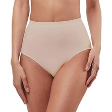 Elite Life Kadın Yüksek Bel 3D Dikişsiz Iz Yapmaz Ten Slip Korse Mikrofiber Külot