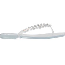 Elit KDRJ002-1 Kadın Parmak Arası Terlik Şeffaf