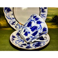 Rus Lomonosov Çay Kahve Fincanı Fincan Tabağı ve Pasta Tabağı