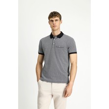 Polo Yaka Regular Fit Cepli Pamuk T-Shırt