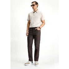 Polo Yaka Regular Fit Cepli Pamuk T-Shırt