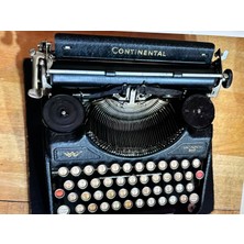 1930'S Continental 340 Kiril Alfabeli Çantalı Daktilo - Sorunsuz Çalışır Durumda