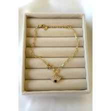 Jewels Of Hope Zirkon Taşlı Nazar Figürlü Kadın Halhal 25 cm Xuping Kadın Halhal Bijuteri Bileklik