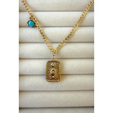 Jewels Of Hope Tarot Kolye 50 cm 316L Paslanmaz Çelik Kadın Kolye Bijuteri Kolye