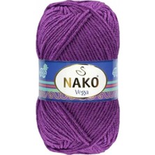 Nako 5 Adet Vega El Örgü Ipi 13870 Patlıcan