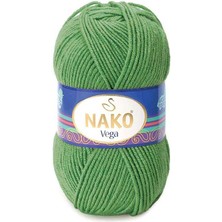 Nako 5 Adet Vega El Örgü Ipi 10474 Yeşil Akrilik