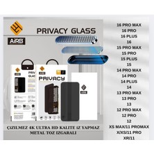 Iphone 12 Promax Için Antistatik Hayalet Cam Ekran Koruyucu Kalın Tam Kaplayan Izgara Korumalı