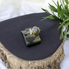 Labradorit Taşı Gümüş Yüzük