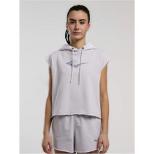 Everlast Ever Classics Wmn Lila Kadın Crop Kapüşonlu Kolsuz Sweatshirt