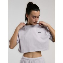 Everlast Ever Classics Kadın Crop Tişört Lila Nefes Alabilir Kumaş ile Şık Tasarım ve Rahat Kesim