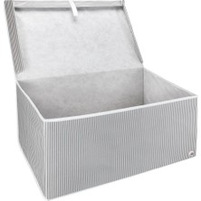 Büyük Boy Mega Kapaklı Çok Amaçlı Hurç Kutu Hurç Saklama Dolap Içi Düzenleyici ( 60 x 40X30 )