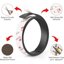 3m Yapışkanlı Neodyum Şerit Mıknatıs Magnet Buzdolabı Magnet - 4 Kat Daha Güçlü