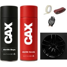 Araba Jant Sprey Endüstriyel Akrilik Özel Yapım Sprey Boya Seti 400 ml + Akrilik Vernik