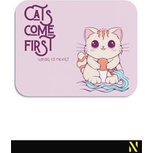 Nilizma Sevimli Kediler Burç Temalı Kova Burcu Desenli Ergonomik Mouse Pad - 23 cm x 19 cm - Kaydırmaz Taban Ev ve Ofis Kullanımı Için Ideal Fare Altlığı Mousepad