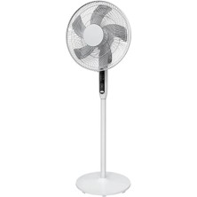 Goodhome 40 cm Ayaklı Vantilatör, 3 Hız Kademeli, 7 Saat Zamanlayıcılı, Uzaktan Kumandalı, Beyaz