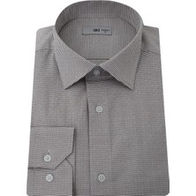 Uki Kahve Comfort Fit Uzun Kol Gömlek