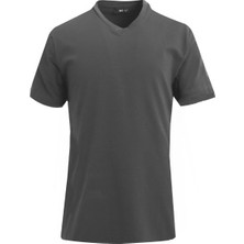 Uki Füme Comfort Fit V Yaka Basic T-Shirt